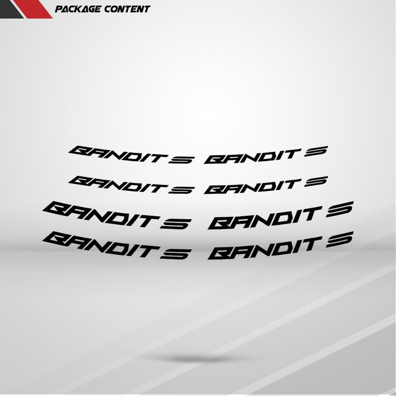 Dual Pack Inner Rim Tape Sticker Decal for Suzuki Bandit S - Motorcycle stickers and decals