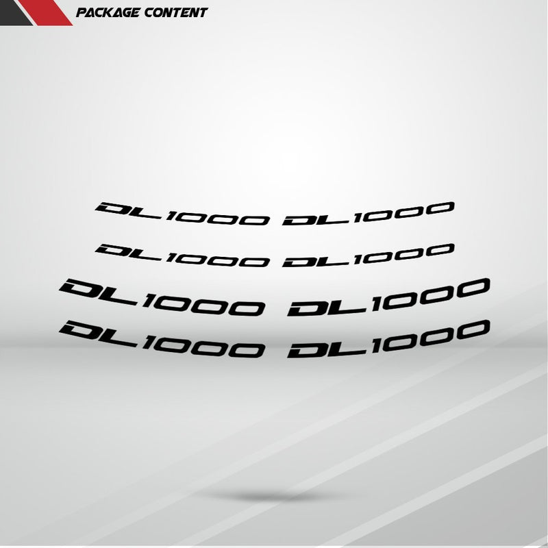 Dual Pack Inner Rim Tape Sticker Decal for Suzuki DL 1000 - Motorcycle stickers and decals
