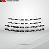 Dual Pack Inner Rim Tape Sticker Decal for Suzuki Gladius - Motorcycle stickers and decals