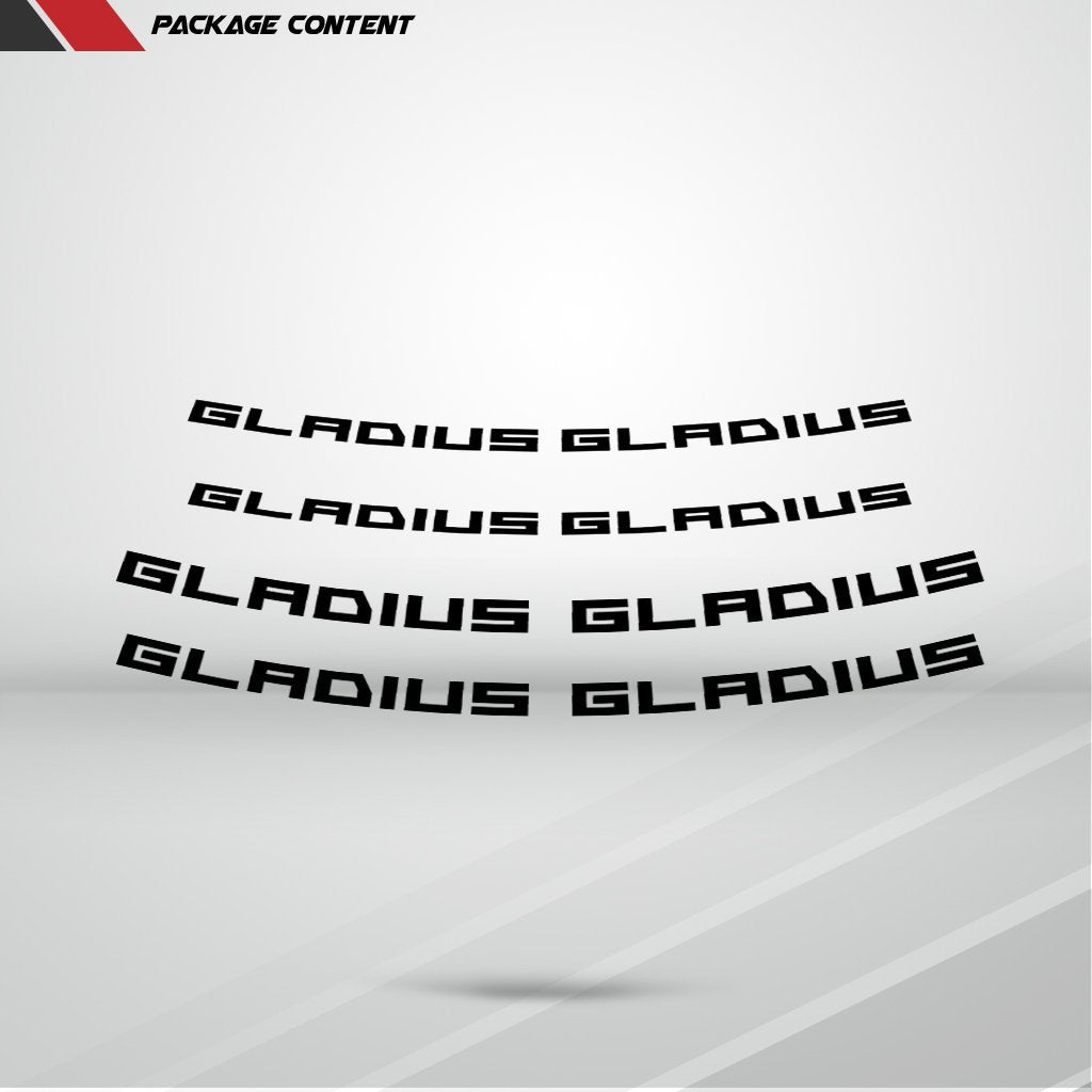 Dual Pack Inner Rim Tape Sticker Decal for Suzuki Gladius - Motorcycle stickers and decals