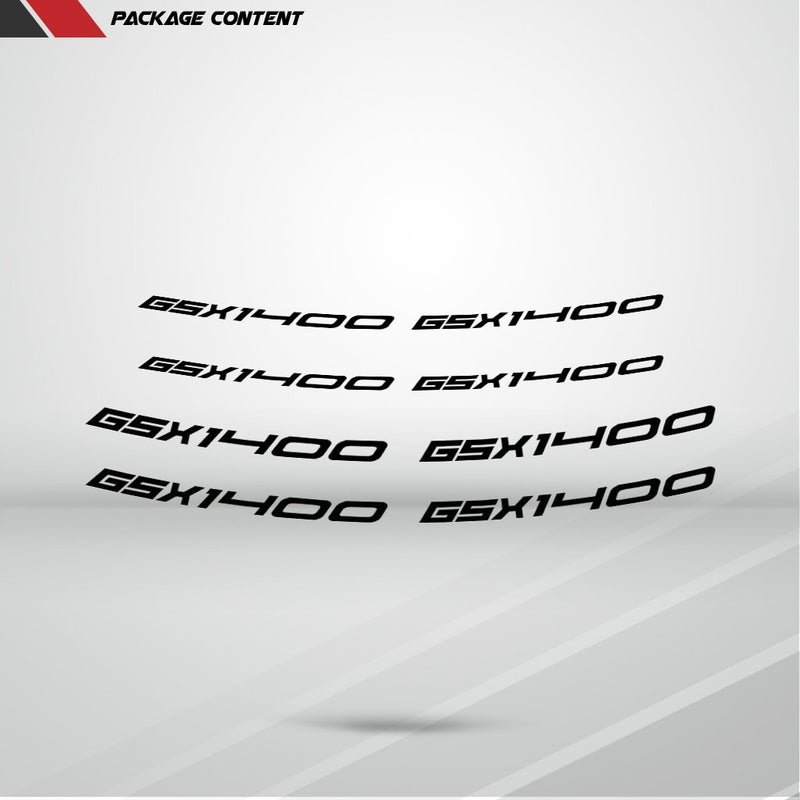 Dual Pack Inner Rim Tape Sticker Decal for Suzuki GSX 1400 - Motorcycle stickers and decals
