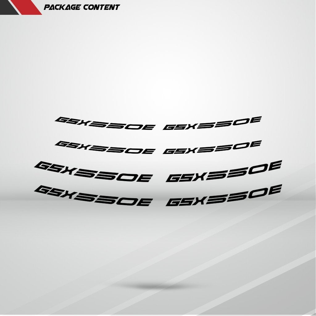 Dual Pack Inner Rim Tape Sticker Decal for Suzuki GSX 550E - Motorcycle stickers and decals