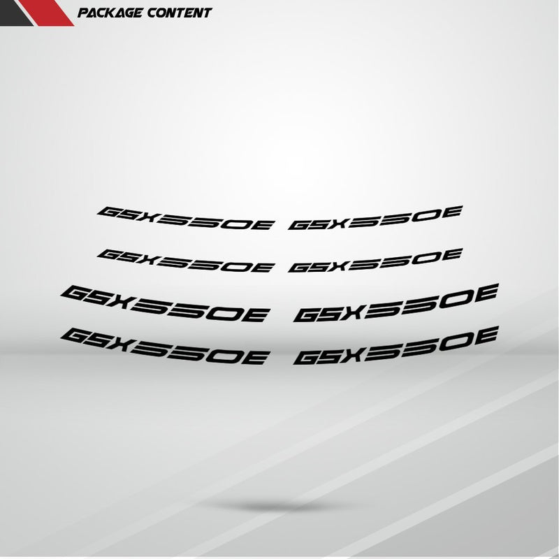 Dual Pack Inner Rim Tape Sticker Decal for Suzuki GSX 550E - Motorcycle stickers and decals