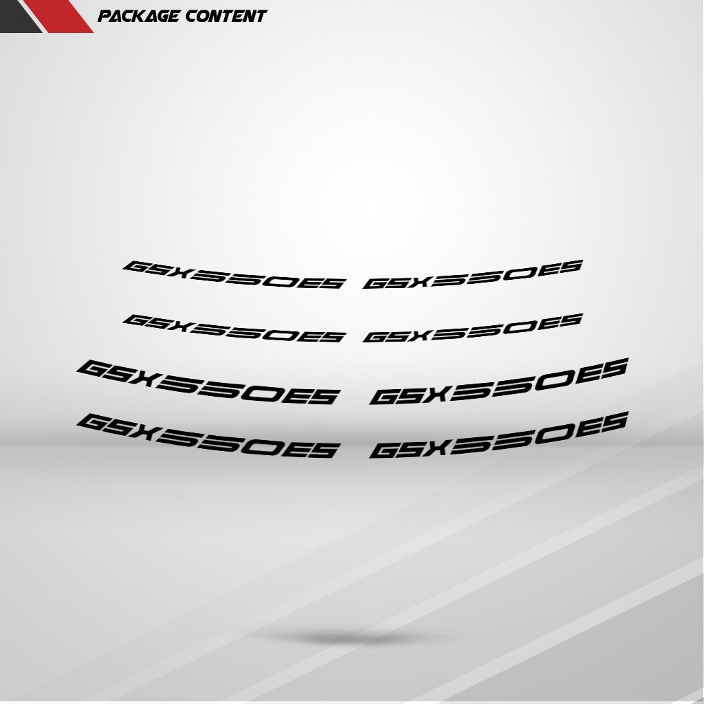 Dual Pack Inner Rim Tape Sticker Decal for Suzuki GSX 550ES - Motorcycle stickers and decals