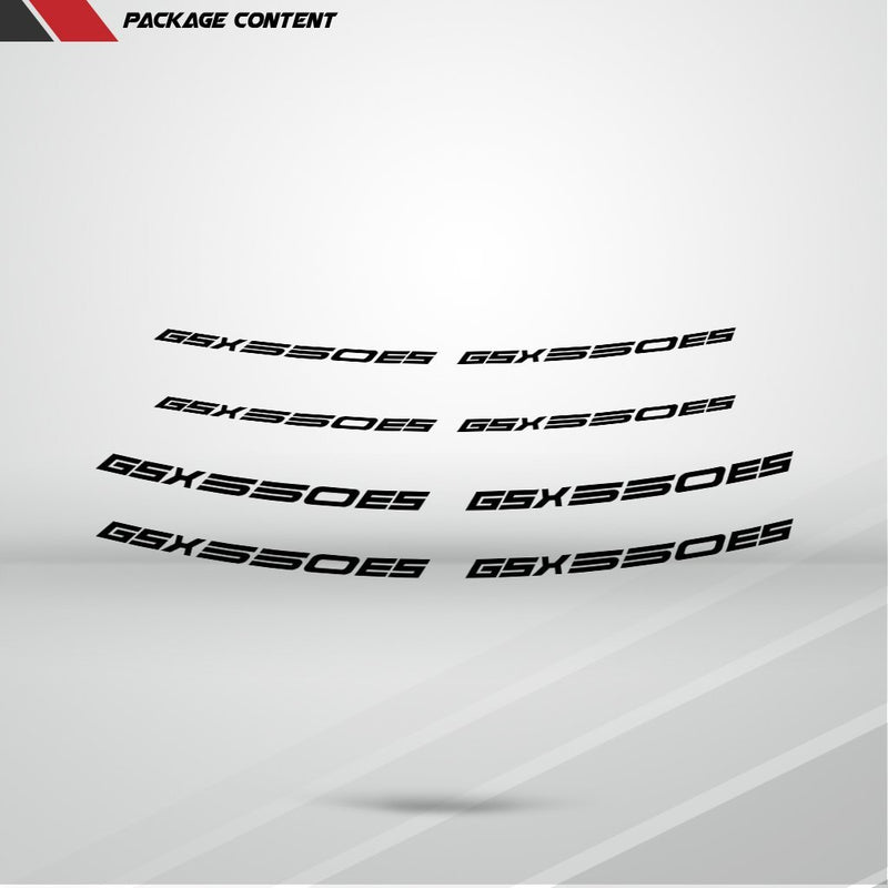 Dual Pack Inner Rim Tape Sticker Decal for Suzuki GSX 550ES - Motorcycle stickers and decals