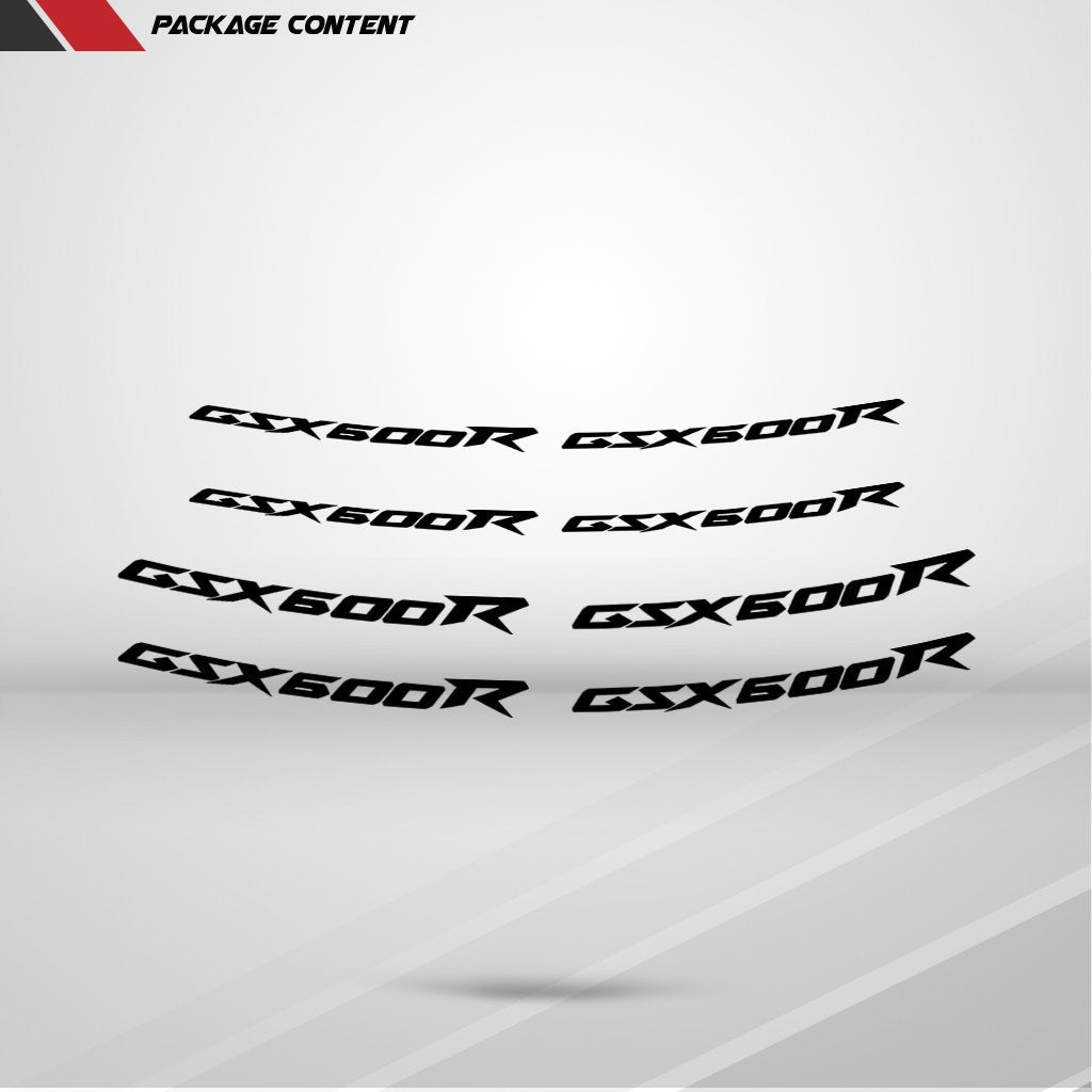 Dual Pack Inner Rim Tape Sticker Decal for Suzuki GSX 600R - Motorcycle stickers and decals