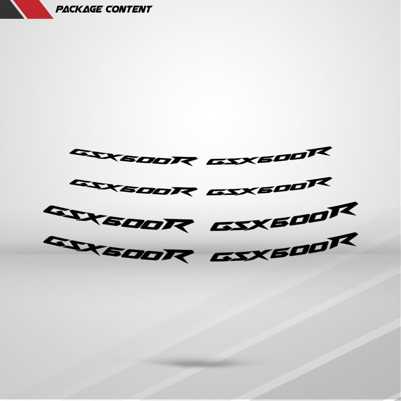 Dual Pack Inner Rim Tape Sticker Decal for Suzuki GSX 600R - Motorcycle stickers and decals