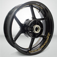 Dual Pack Inner Rim Tape Sticker Decal for Suzuki GSX 600R - Motorcycle stickers and decals