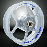Dual Pack Inner Rim Tape Sticker Decal for Suzuki GSX 750ES - Motorcycle stickers and decals