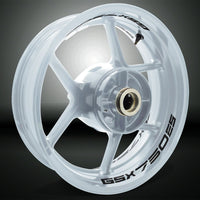 Dual Pack Inner Rim Tape Sticker Decal for Suzuki GSX 750ES - Motorcycle stickers and decals