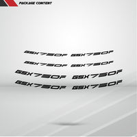 Dual Pack Inner Rim Tape Sticker Decal for Suzuki GSX 750F - Motorcycle stickers and decals
