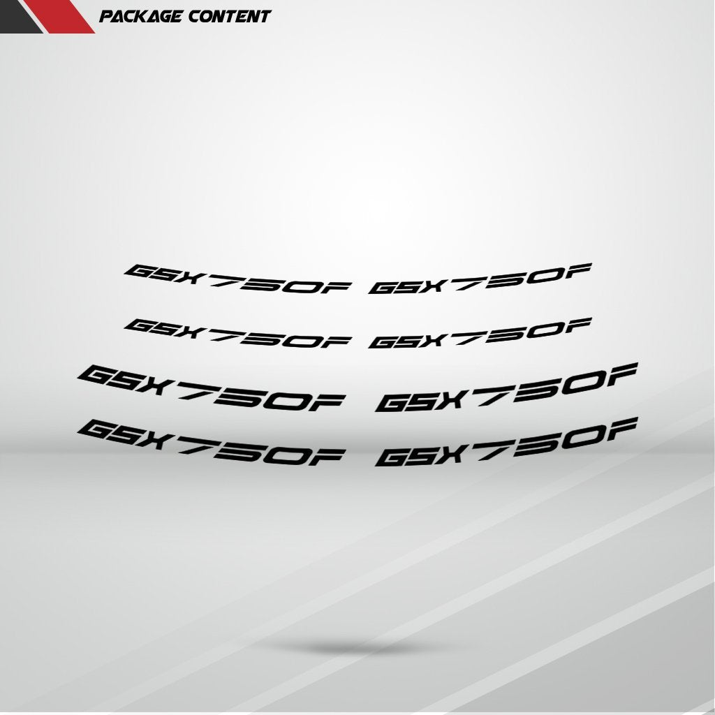 Dual Pack Inner Rim Tape Sticker Decal for Suzuki GSX 750F - Motorcycle stickers and decals