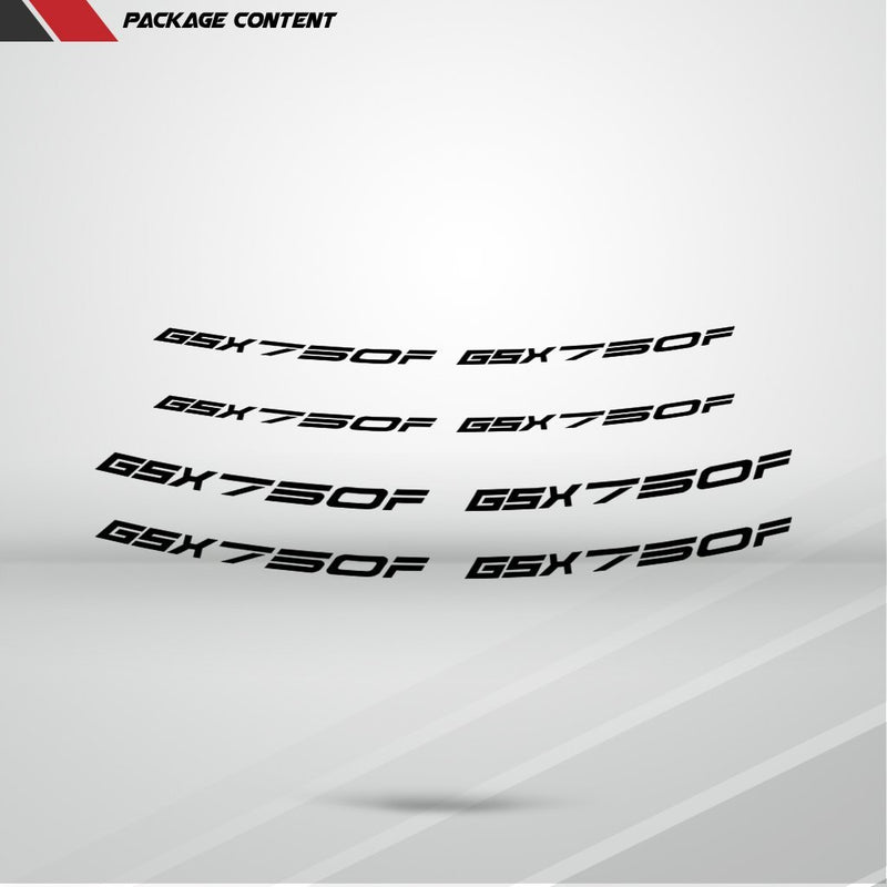 Dual Pack Inner Rim Tape Sticker Decal for Suzuki GSX 750F - Motorcycle stickers and decals