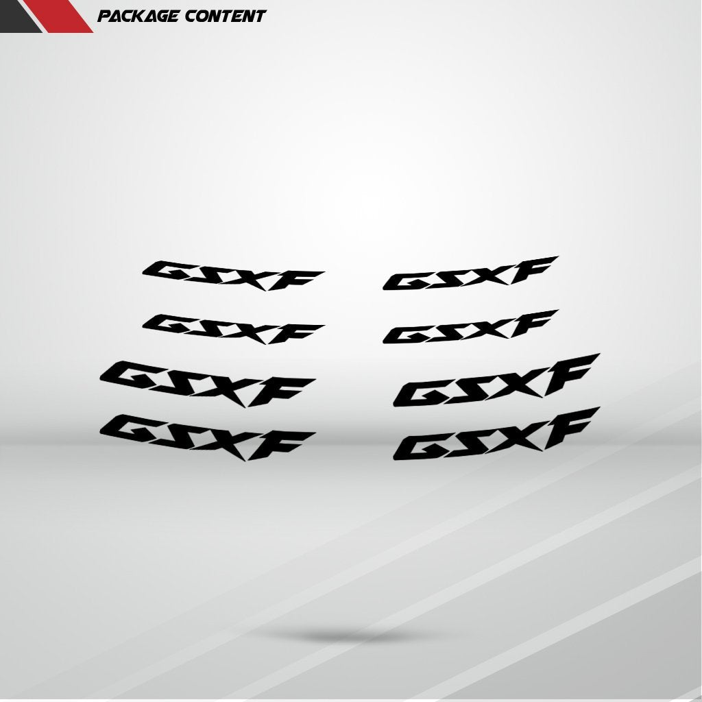 Dual Pack Inner Rim Tape Sticker Decal for Suzuki GSX F - Motorcycle stickers and decals