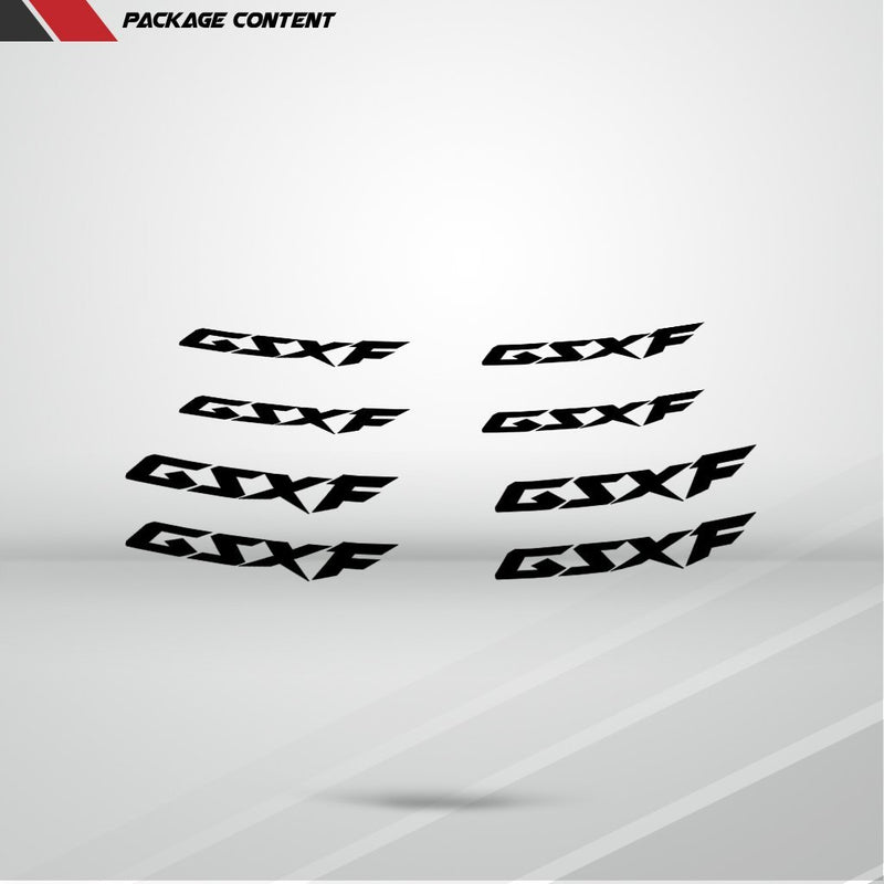 Dual Pack Inner Rim Tape Sticker Decal for Suzuki GSX F - Motorcycle stickers and decals