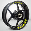 Dual Pack Inner Rim Tape Sticker Decal for Suzuki GSX R - Motorcycle stickers and decals