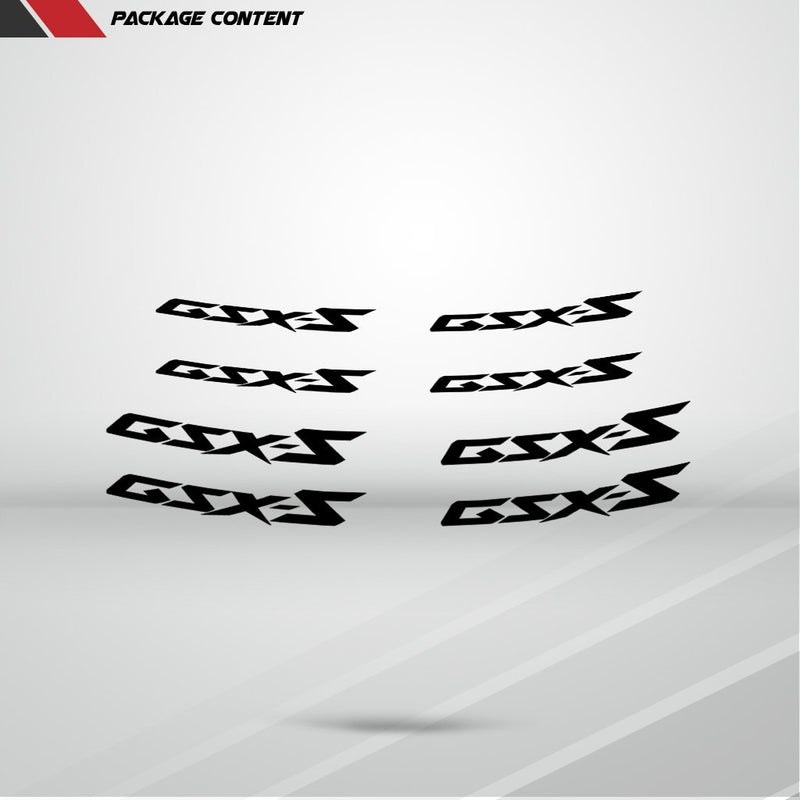 Dual Pack Inner Rim Tape Sticker Decal for Suzuki GSXS - Motorcycle stickers and decals