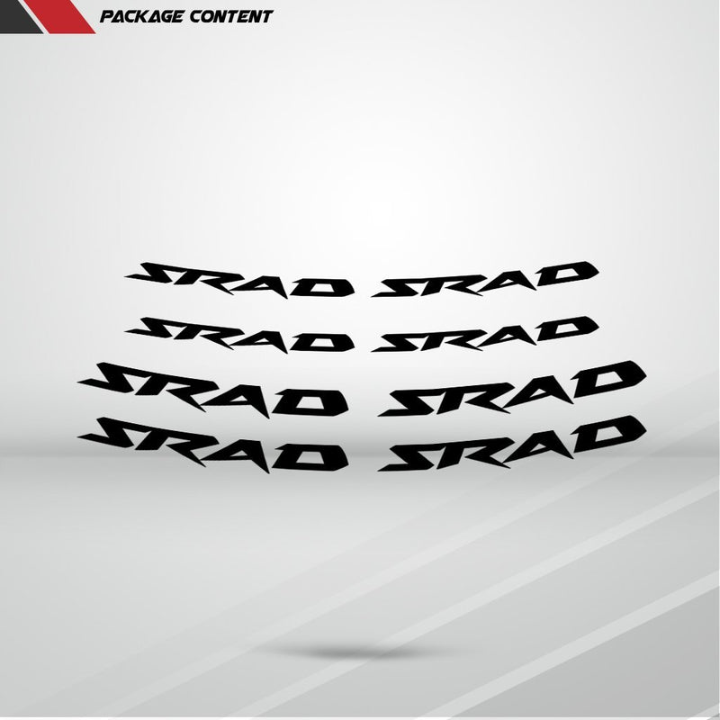 Dual Pack Inner Rim Tape Sticker Decal for Suzuki SRAD - Motorcycle stickers and decals