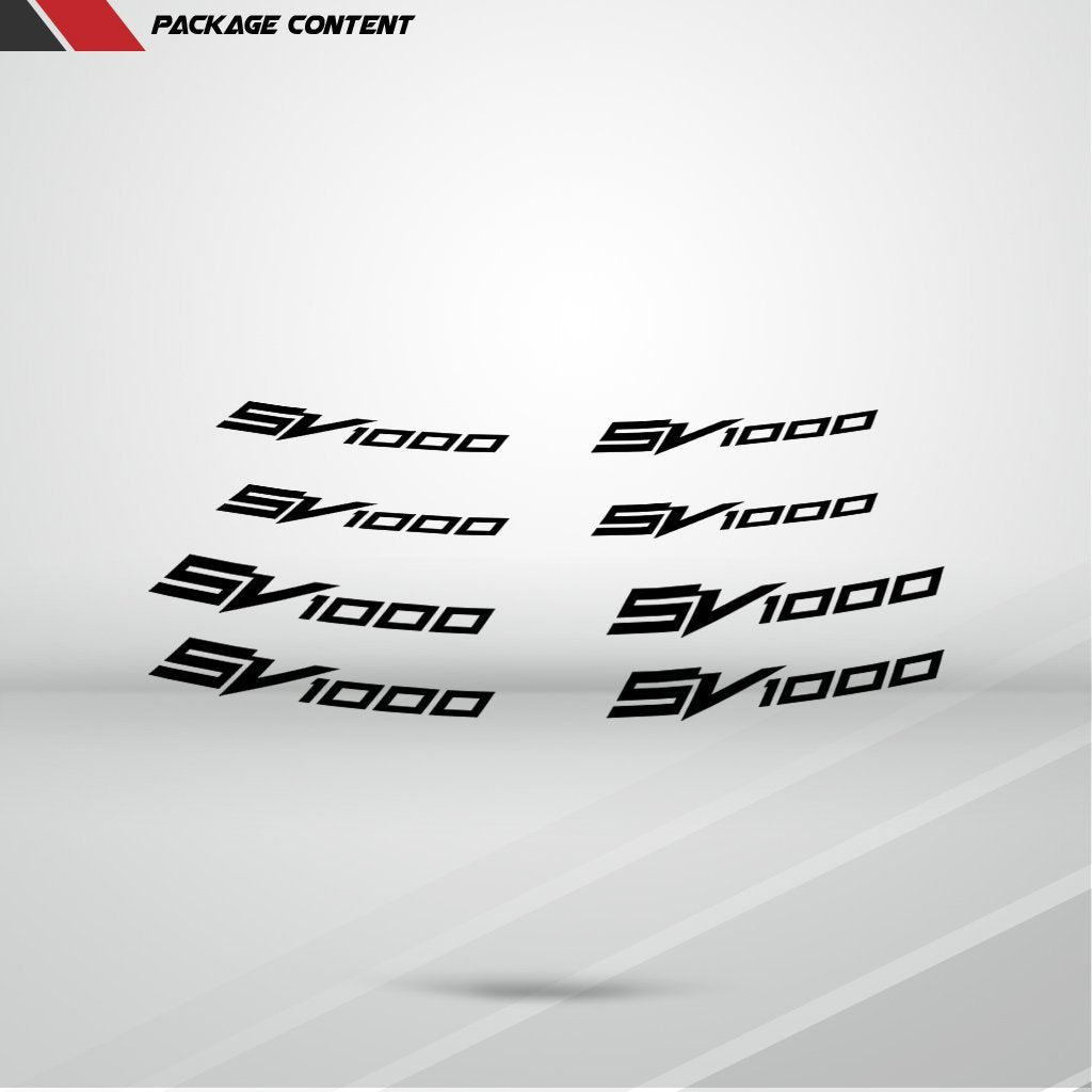 Dual Pack Inner Rim Tape Sticker Decal for Suzuki SV 1000 - Motorcycle stickers and decals