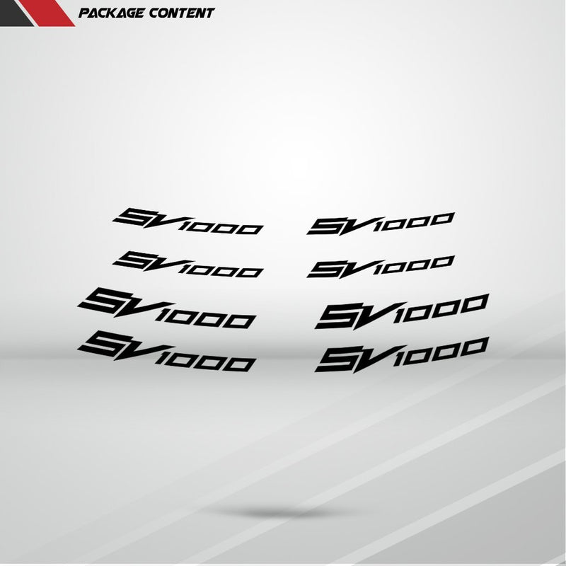 Dual Pack Inner Rim Tape Sticker Decal for Suzuki SV 1000 - Motorcycle stickers and decals