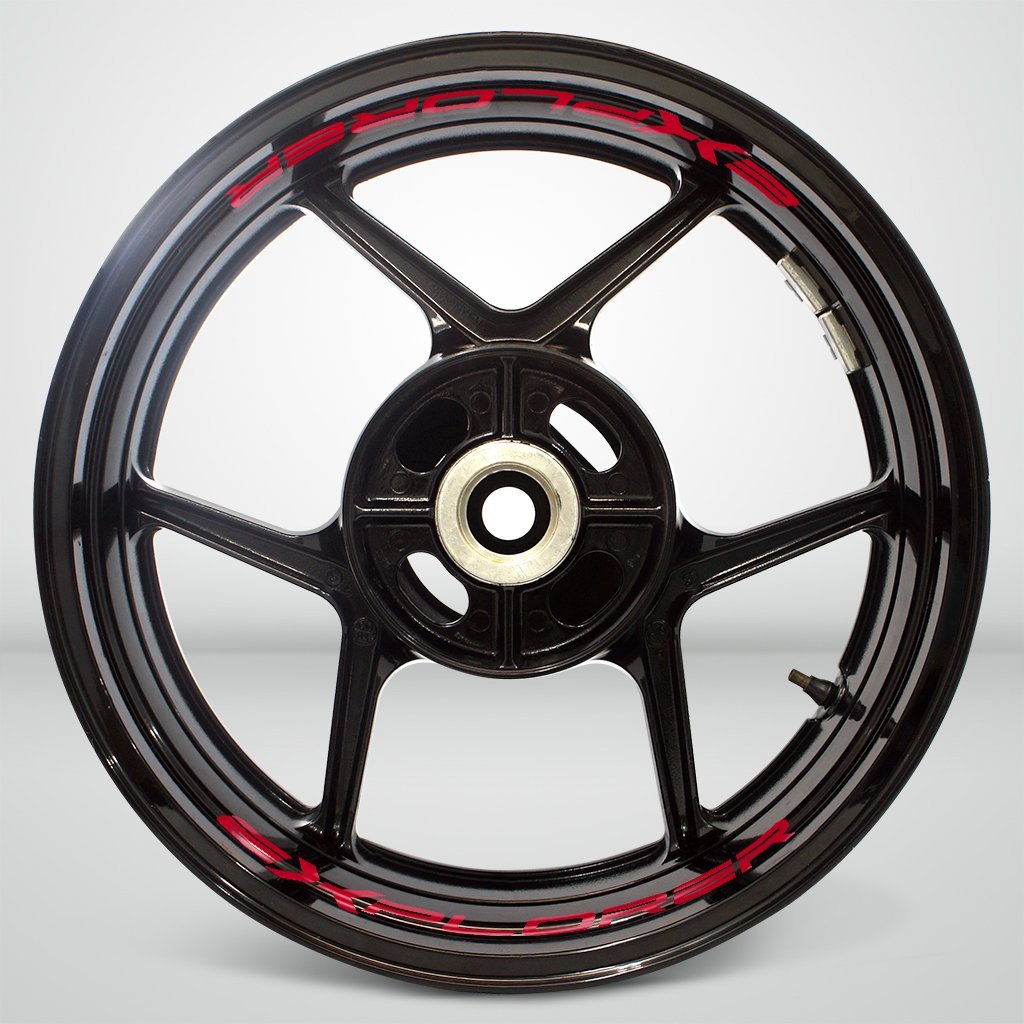 Dual Pack Inner Rim Tape Sticker Decal for Triumph Explorer - Motorcycle stickers and decals