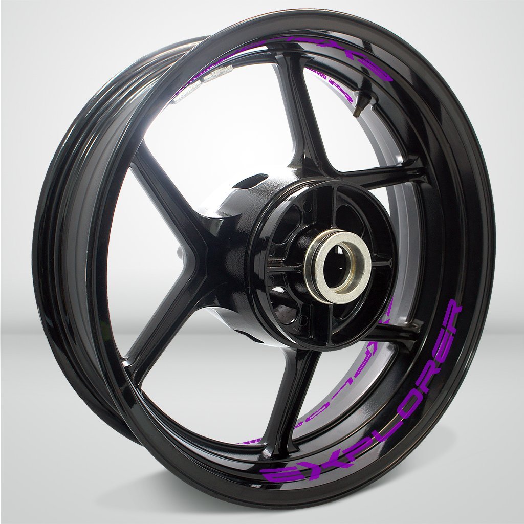 Dual Pack Inner Rim Tape Sticker Decal for Triumph Explorer - Motorcycle stickers and decals