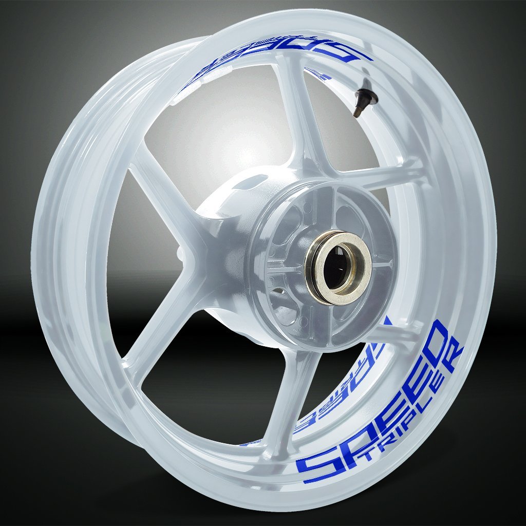 Dual Pack Inner Rim Tape Sticker Decal for Triumph Speed Triple R - Motorcycle stickers and decals