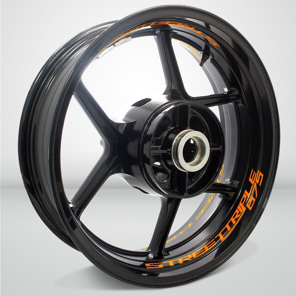 Dual Pack Inner Rim Tape Sticker Decal for Triumph Street Triple 675 - Motorcycle stickers and decals