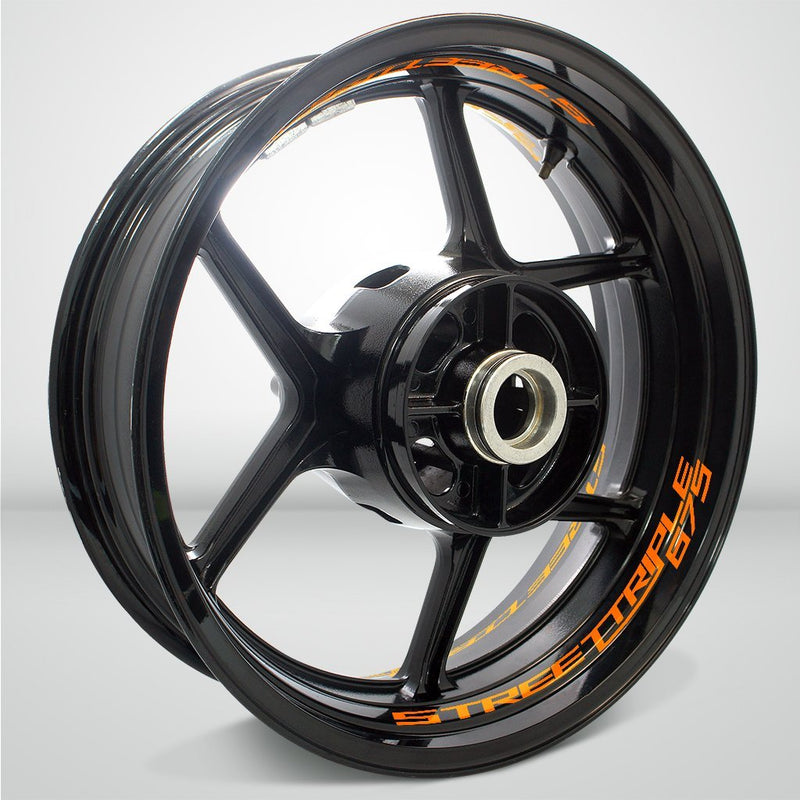Dual Pack Inner Rim Tape Sticker Decal for Triumph Street Triple 675 - Motorcycle stickers and decals