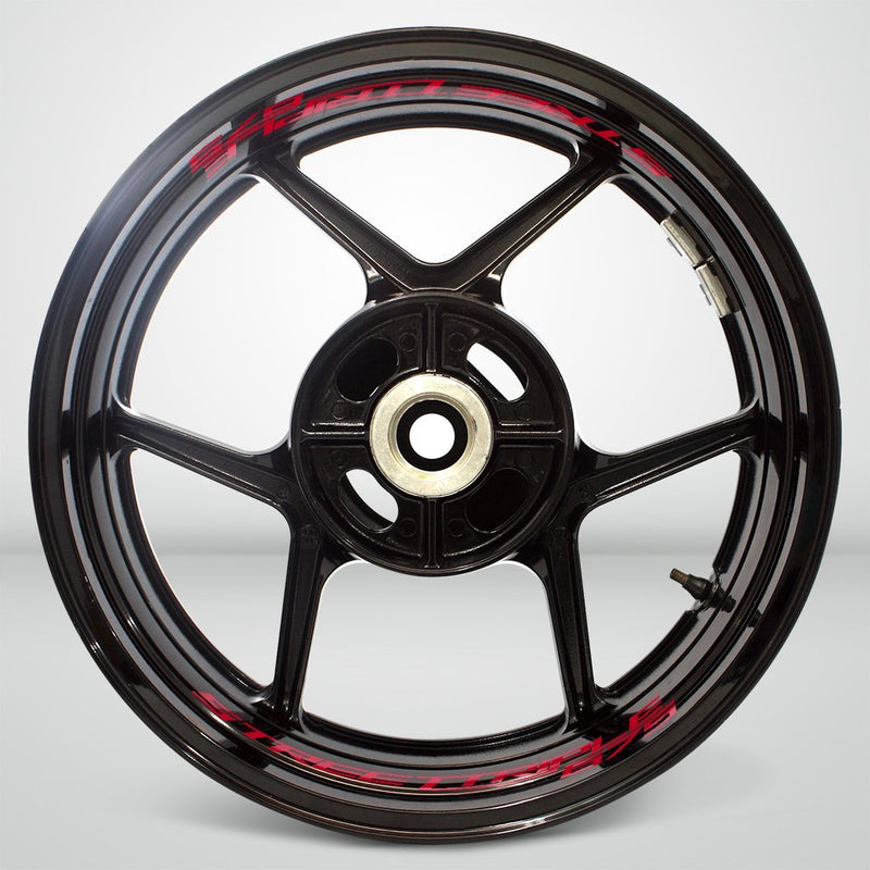 Dual Pack Inner Rim Tape Sticker Decal for Triumph Street Triple 675 - Motorcycle stickers and decals