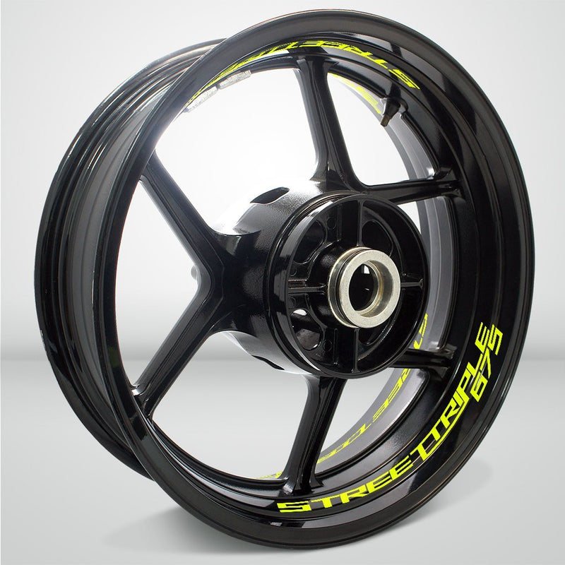 Dual Pack Inner Rim Tape Sticker Decal for Triumph Street Triple 675 - Motorcycle stickers and decals