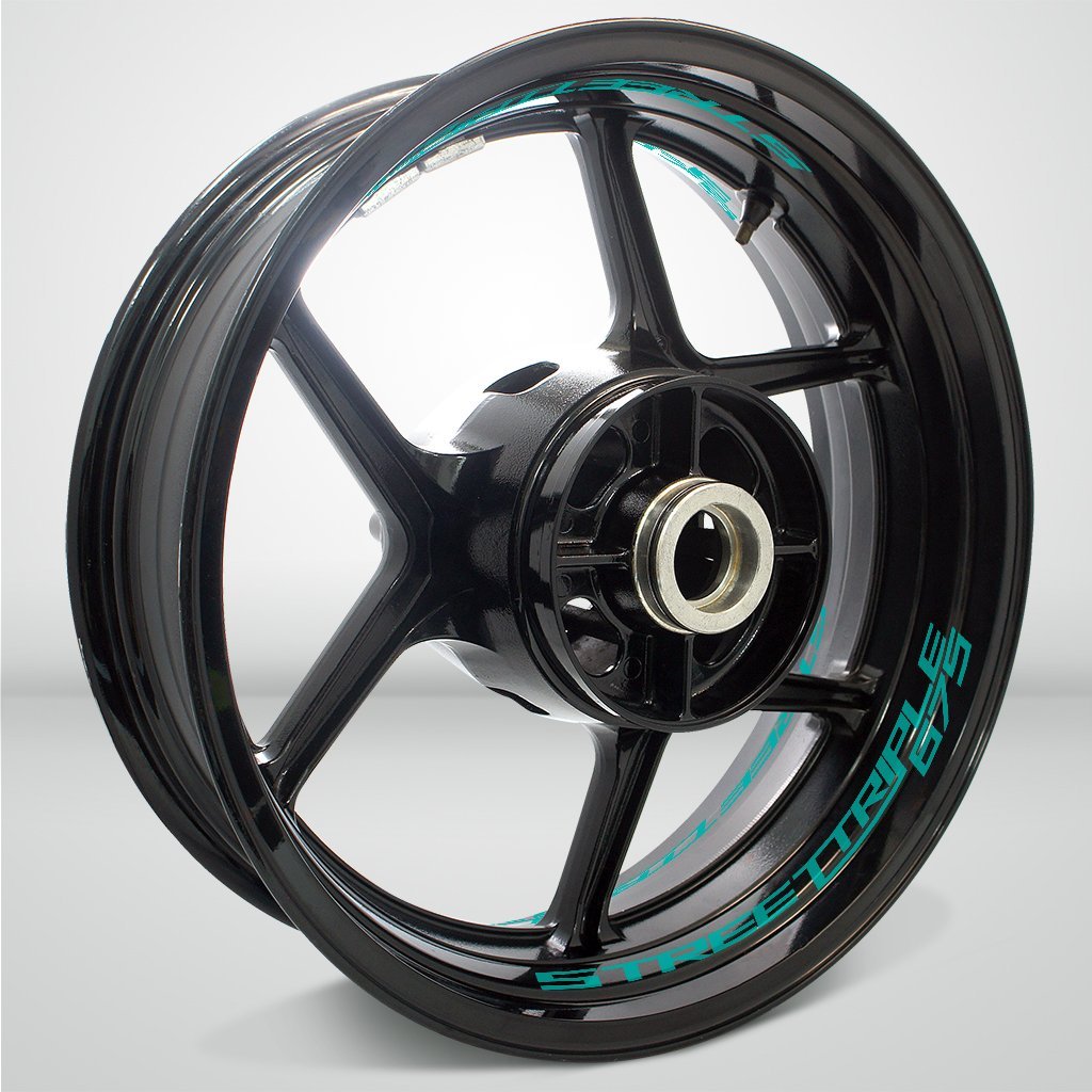 Dual Pack Inner Rim Tape Sticker Decal for Triumph Street Triple 675 - Motorcycle stickers and decals