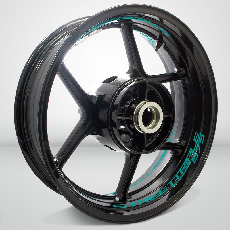 Dual Pack Inner Rim Tape Sticker Decal for Triumph Street Triple 675 - Motorcycle stickers and decals