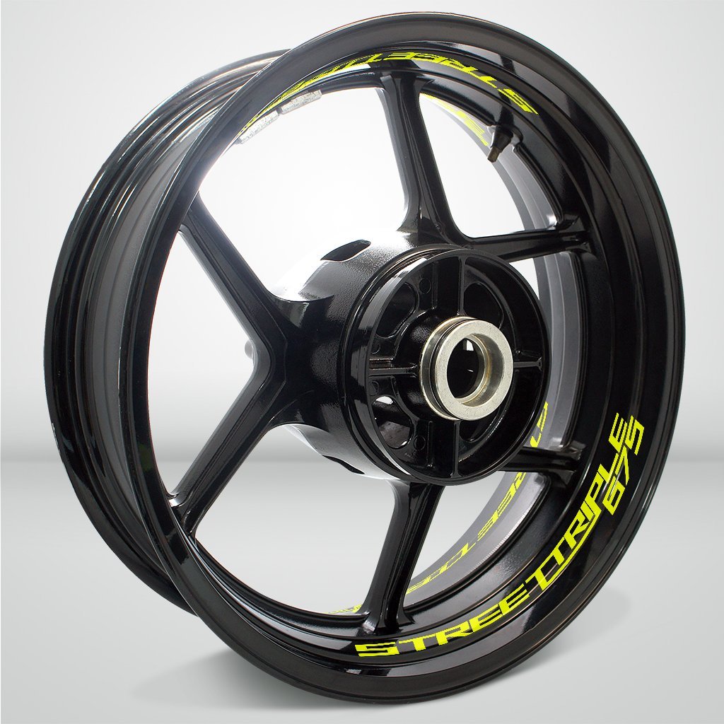 Dual Pack Inner Rim Tape Sticker Decal for Triumph Street Triple 675 - Motorcycle stickers and decals
