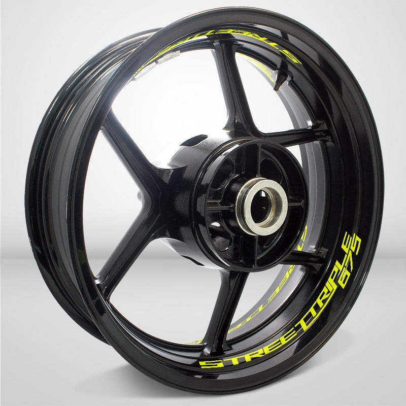 Dual Pack Inner Rim Tape Sticker Decal for Triumph Street Triple 675 - Motorcycle stickers and decals