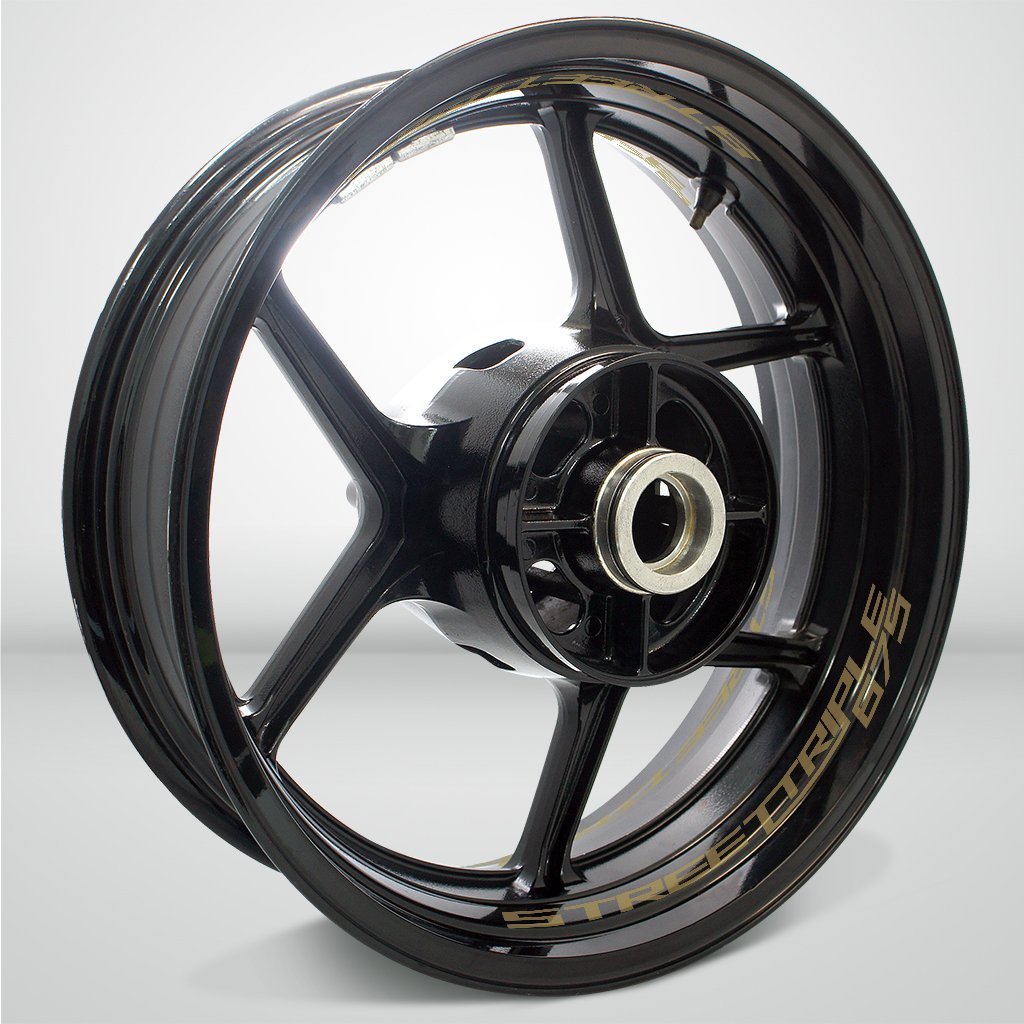 Dual Pack Inner Rim Tape Sticker Decal for Triumph Street Triple 675 - Motorcycle stickers and decals