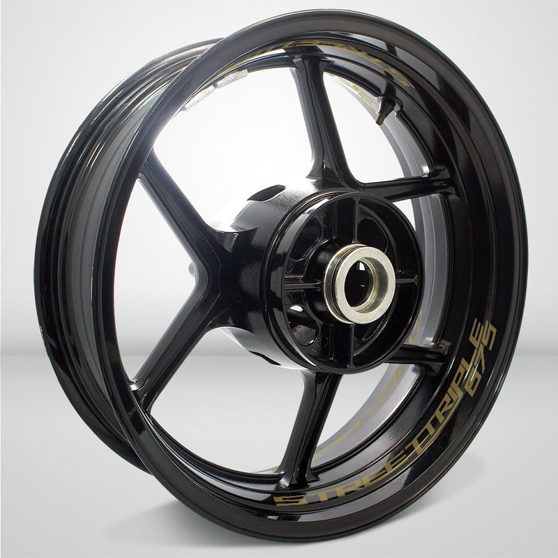 Dual Pack Inner Rim Tape Sticker Decal for Triumph Street Triple 675 - Motorcycle stickers and decals