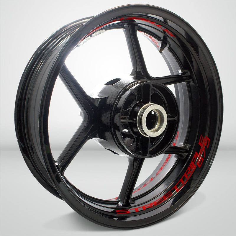 Dual Pack Inner Rim Tape Sticker Decal for Triumph Street Triple 675 - Motorcycle stickers and decals