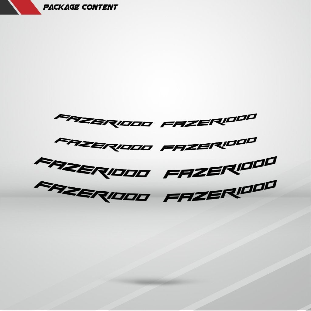 Dual Pack Inner Rim Tape Sticker Decal for Yamaha Fazer 1000 - Motorcycle stickers and decals
