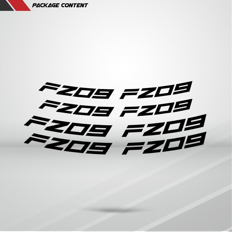 Dual Pack Inner Rim Tape Sticker Decal for Yamaha FZ09 - Motorcycle stickers and decals