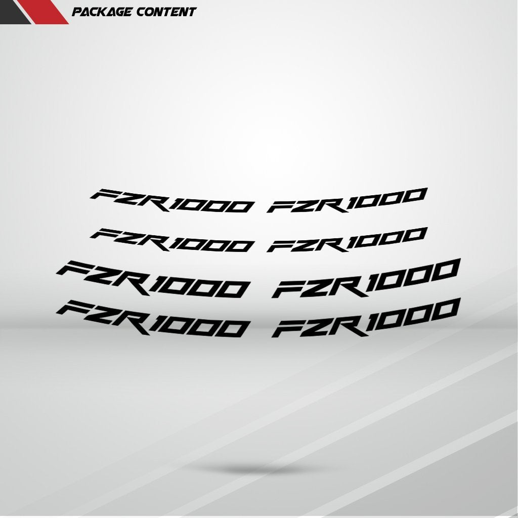 Dual Pack Inner Rim Tape Sticker Decal for Yamaha FZR 1000 - Motorcycle stickers and decals
