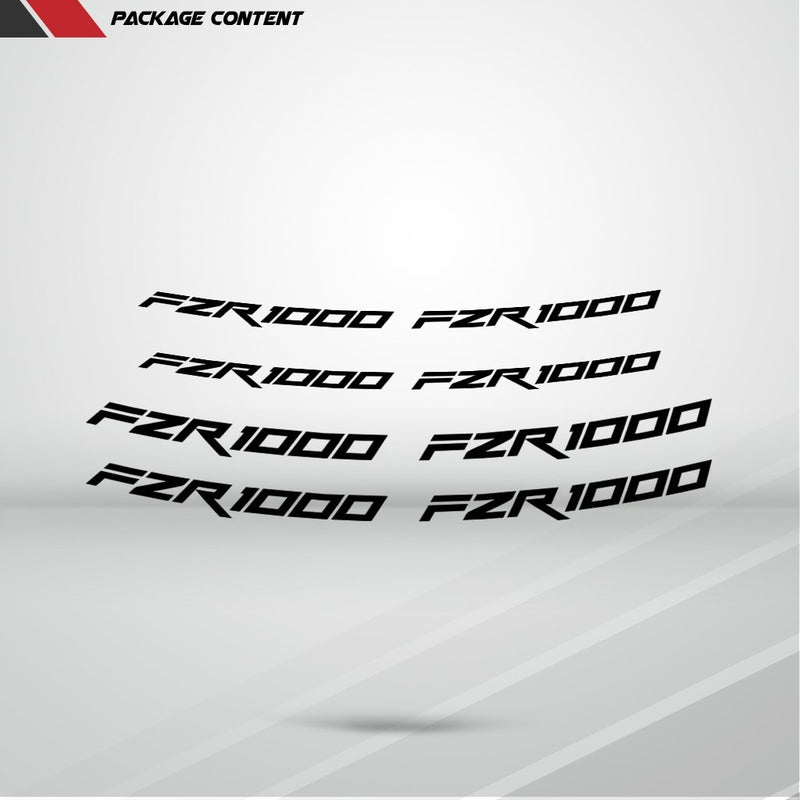 Dual Pack Inner Rim Tape Sticker Decal for Yamaha FZR 1000 - Motorcycle stickers and decals