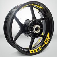 Dual Pack Inner Rim Tape Sticker Decal for Yamaha MT07 - Motorcycle stickers and decals