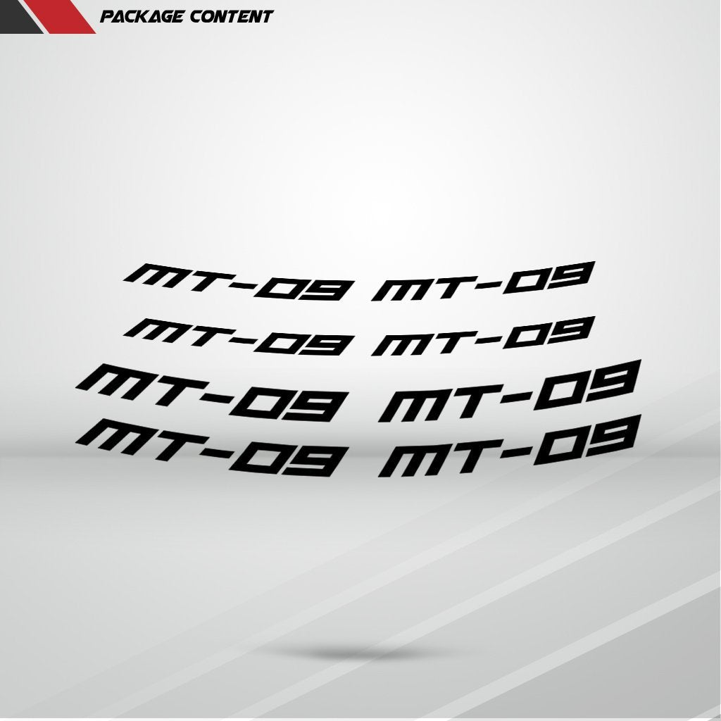 Dual Pack Inner Rim Tape Sticker Decal for Yamaha MT09 - Motorcycle stickers and decals