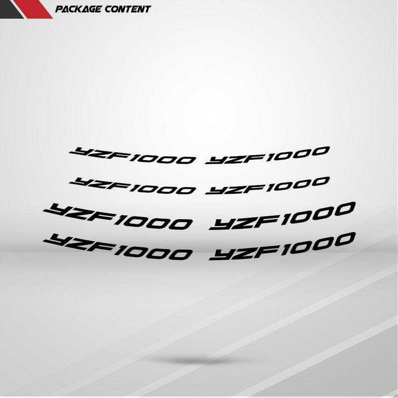 Dual Pack Inner Rim Tape Sticker Decal for Yamaha YZF 1000 - Motorcycle stickers and decals