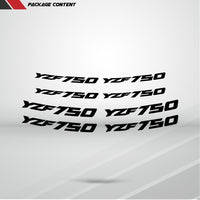 Dual Pack Inner Rim Tape Sticker Decal for Yamaha YZF 750 - Motorcycle stickers and decals