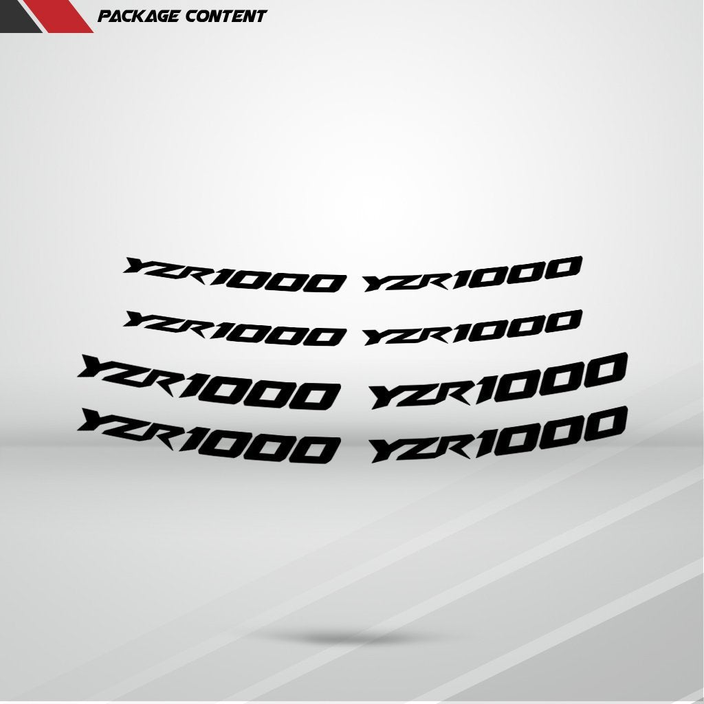 Dual Pack Inner Rim Tape Sticker Decal for Yamaha YZR 1000 - Motorcycle stickers and decals