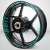 Ducati 1198 Motorcycle Rim Wheel Decal Accessory Sticker - Motorcycle stickers and decals