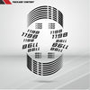 Ducati 1198 Motorcycle Rim Wheel Decal Accessory Sticker - Motorcycle stickers and decals