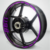 Ducati 1198 Motorcycle Rim Wheel Decal Accessory Sticker - Motorcycle stickers and decals